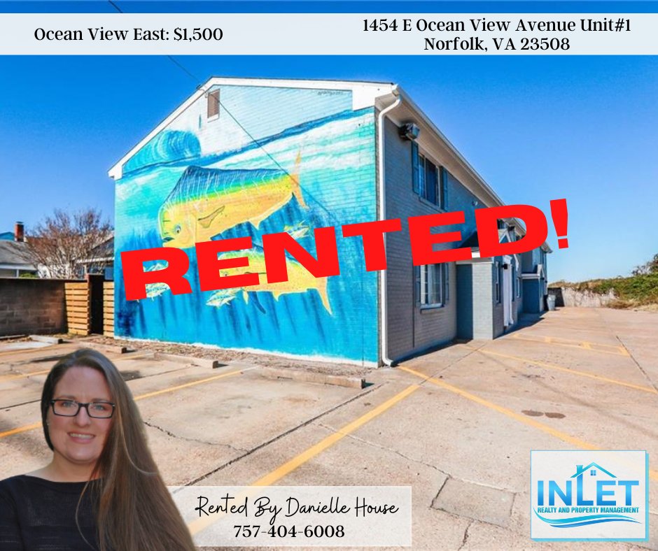 InletRealtyVA's tweet photo. Wow, that was an incredible rental deal! Congratulations, Danielle!!

#DanielleHouse_InletRealty
#InletRealtyAndPropertyManagement https://t.co/tiYiCzPIni