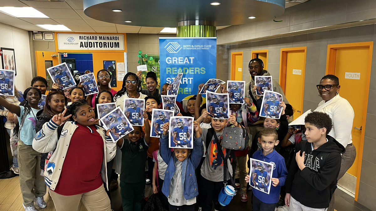 NYG in the Community (@giantscrdept) on Twitter photo .<a href="/BobbyOkereke/">Bobby Okereke</a> made another stop on his Boys and Girls Club of New Jersey tour with a visit to their Paterson location to read to students! .<a href="/BobbyOkereke/">Bobby Okereke</a> made another stop on his Boys and Girls Club of New Jersey tour with a visit to their Paterson location to read to students!