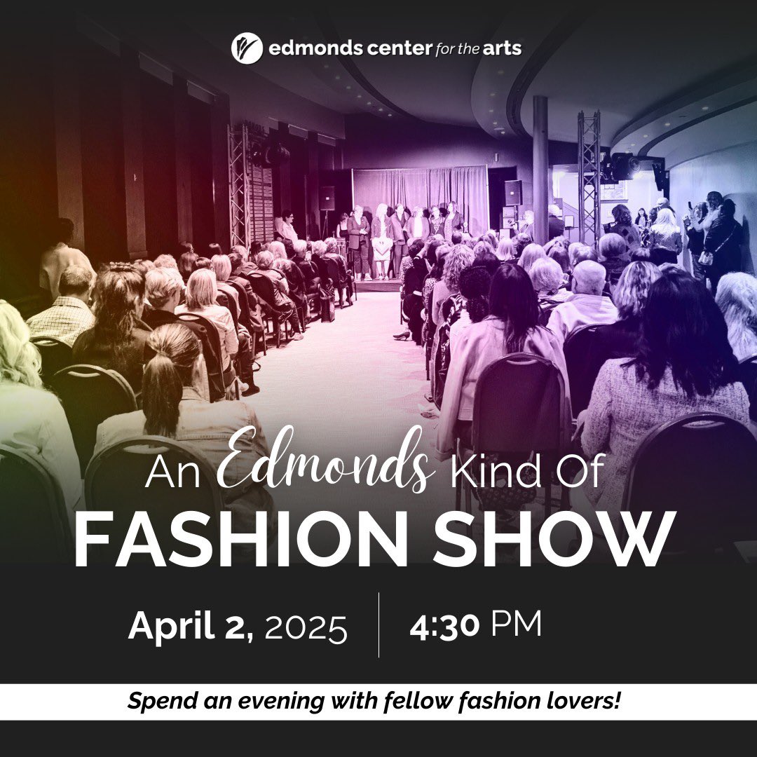 I need a lot of help with Fashion (my wardrobe proves it), but I know a lot of you will love "An Edmonds Kind of Fashion Show!" 🛍️✨ Local boutiques, great style, &amp; all for a good cause Edmonds Center for the Arts
 
🎟 bit.ly/Edmonds-Fashio…
 
#AnEdmondsKindofFashionShow