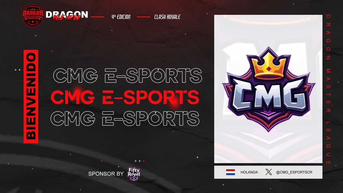Dragon MLeague (@liga_dragonmgg) on Twitter photo #CR | Presentación✨ | 25/36 🔥
🇳🇱 | <a href="/CMG_EsportsCR/">CMG E-Sport</a>
Otro equipo europeo que viene con gran nivel para nuestra Season 4.. ojito con ellos 👀👏
#DragonMLeague #GoDML #CR | Presentación✨ | 25/36 🔥
🇳🇱 | <a href="/CMG_EsportsCR/">CMG E-Sport</a>
Otro equipo europeo que viene con gran nivel para nuestra Season 4.. ojito con ellos 👀👏
#DragonMLeague #GoDML