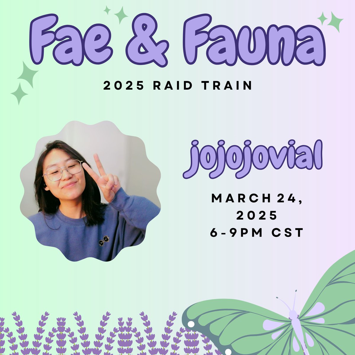 Starting next Monday, the cuties on the Fae &amp; Fauna stream will be doing its first raid train!!! 

Come join us as we get to check out the wonderful cuties that make up this beautiful team 💕
