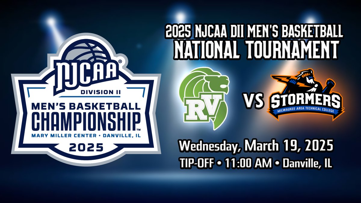 Tomorrow MATC Men's Basketball will face Raritan Valley Community College in the Consolation Game at the NJCAA D2 National Tournament!

#CantBoxMeOut #ProudToBeMATC #StormersSTRONG #WeAreTheSTORM #NJCAABasketball #⚡️🏀

Tournament Info below: 
matcstormers.com/.../2025-njcaa…...