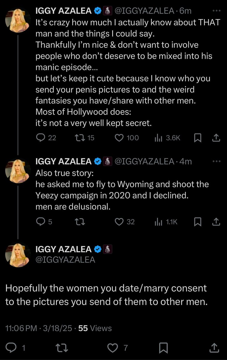 doofinc_'s tweet photo. Iggy Azalea just went off on Kanye 😭 https://t.co/lQvV6662Ql