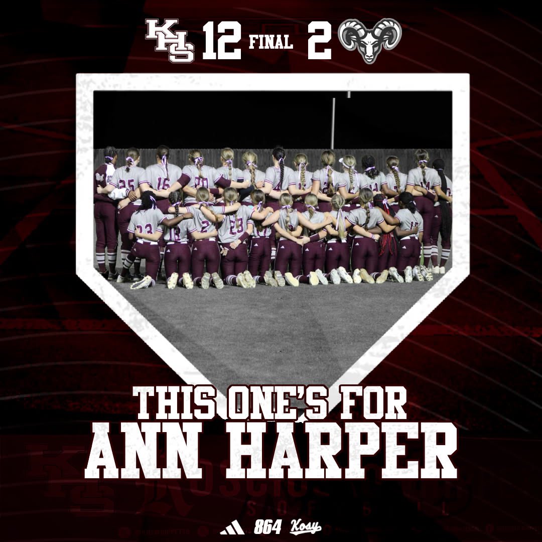 The girls wore purple ribbons in memory of Ann Harper Richardson and the life and example she has provided for all kids. 

2B - Dickerson, Moore, I. Wallace
HR - Price, Burrell, Blaine
MH - Burrell (2), Dickerson (2), Moore (2), Blaine (2), I. Wallace (2)

WP- Price