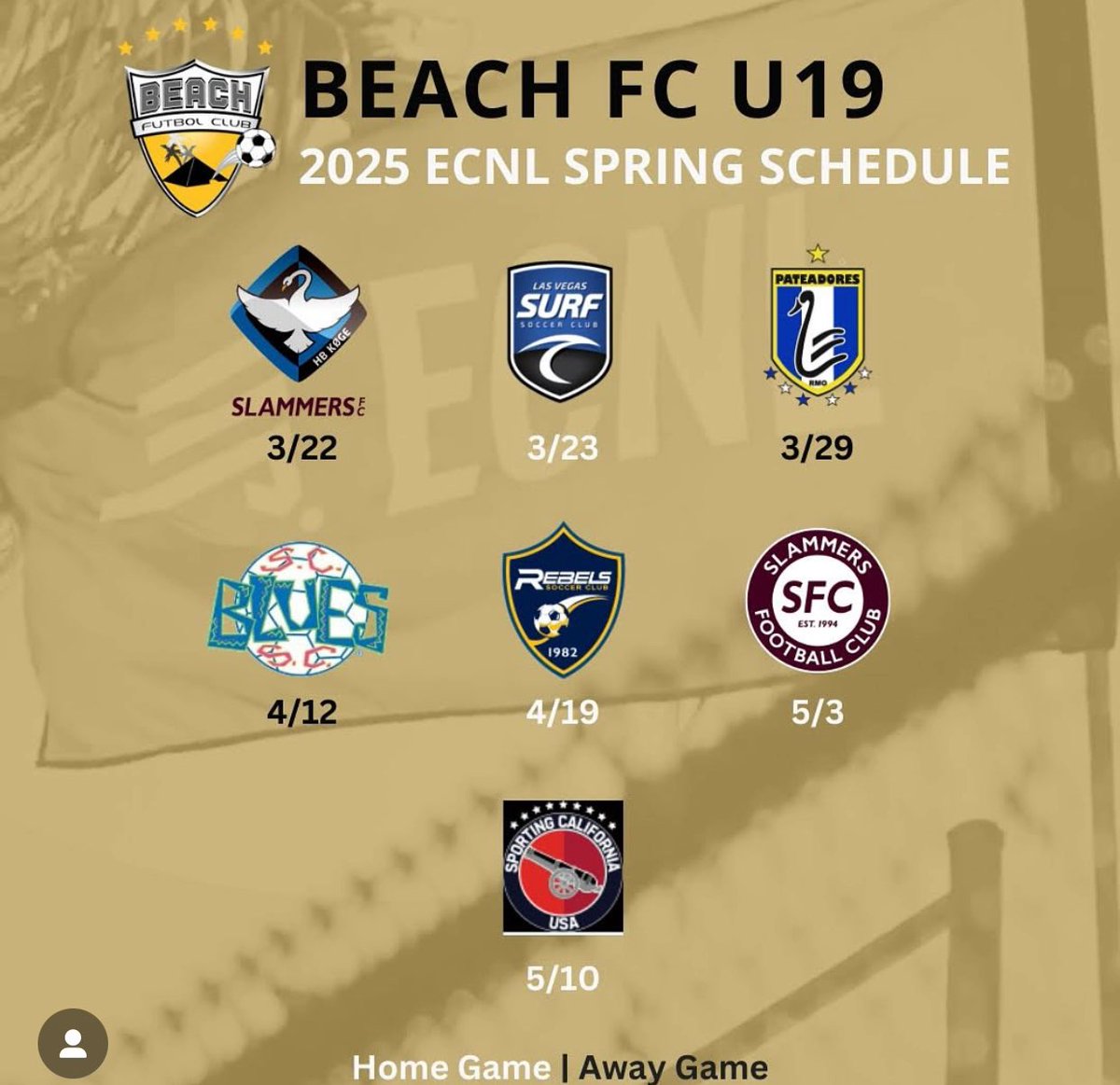 Spring Season starts this weekend with the Battle of the Southwest.  Let’s go <a href="/BeachFC_G07ECNL/">Beach FC G07 ECNL</a> <a href="/coachbsilva/">Bernardo Silva</a>