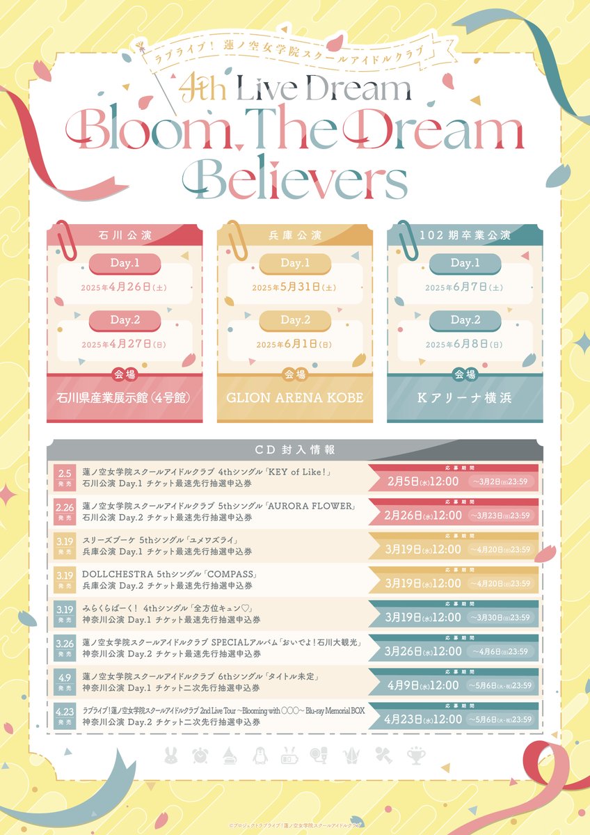 蓮ノ空女学院スクールアイドルクラブ 4th Live パンフレット シュリンク付 蓮ノ空女学院スクールアイドルクラブ 4th Live パンフレット