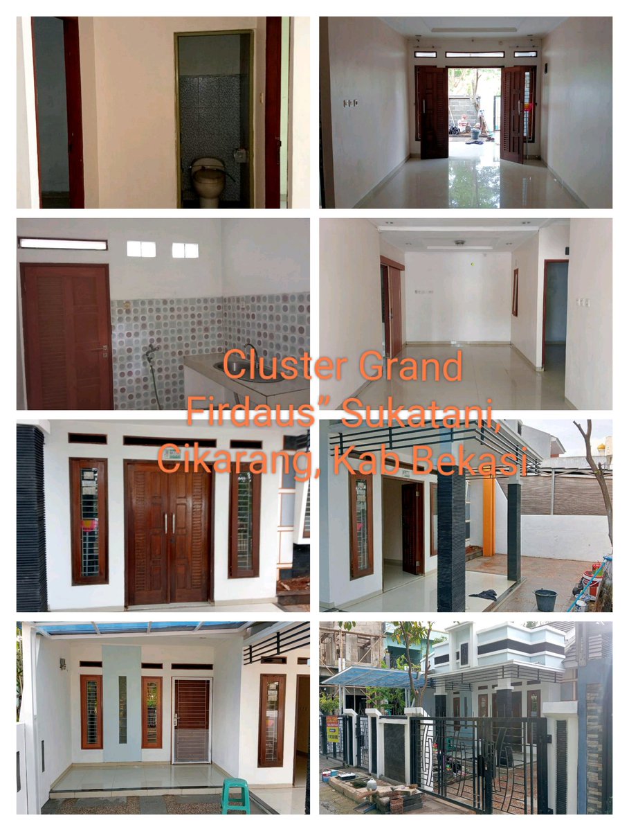 boretha's tweet photo. Rumah dijual cepat,Siap huni :
-Lt 115m/Lb 82   KT 3 / KM 1
-RT / RK / dapur luas, lantai Granit
-teras depan luas, Car port, Air PDAM, listrik 1300 Kwh, depan taman, Hoek, 5 mnt ke Stasiun KRL Cikarang dan Pasar, 10 mnt ke Mall SGC, 15 mnt ke Jababeka
Price 370 jt. 081515046344 https://t.co/D5gfSJB3Xs