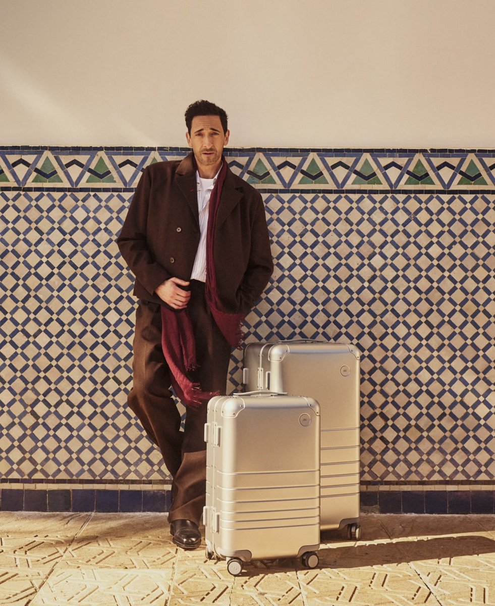 ZelligeMagazine's tweet photo. ZELLIGE X ADRIEN BRODY 🤩 

Two-time Oscar winner Adrien Brody plays a globe-trotter in Morocco as the new face of travel brand Monos.

Credit | Mexico City-based filmmaker and photographer Alexis Gómez. https://t.co/xeudjxqgfx
