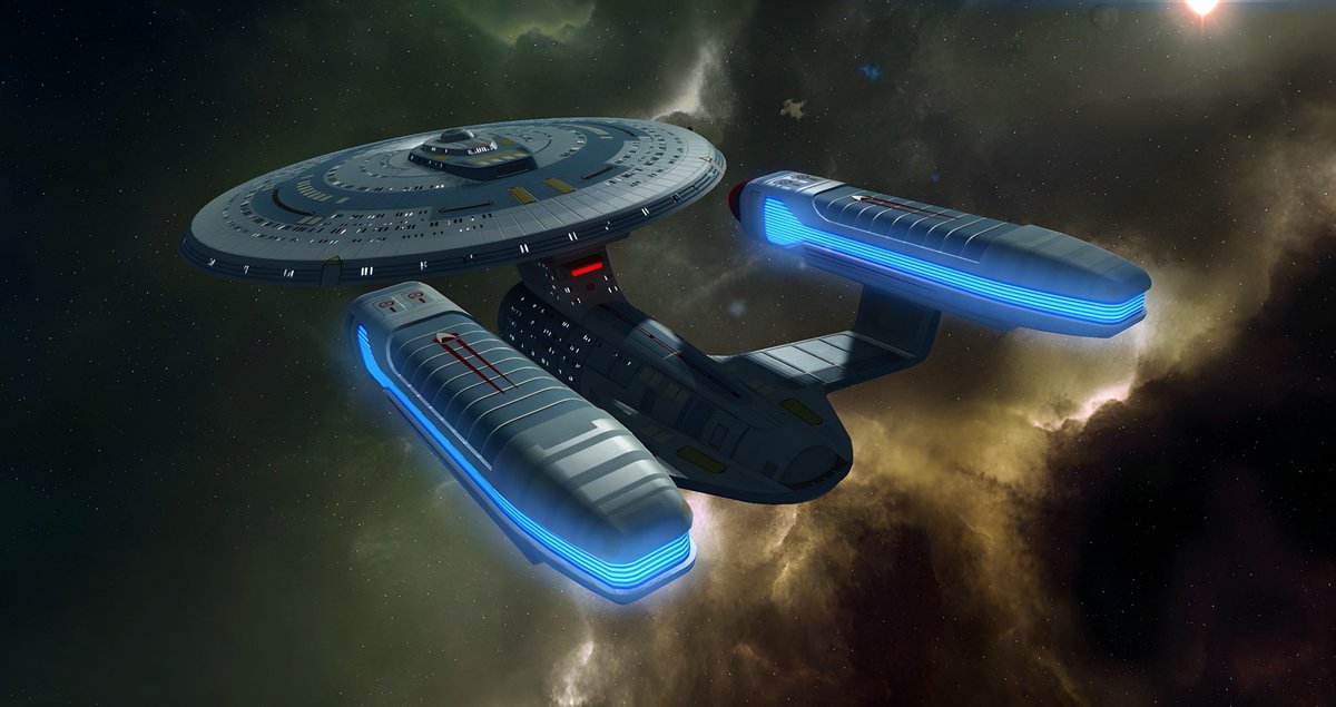 startrek_ships's tweet image. #AmbassadorClass Starship #StarTrek
