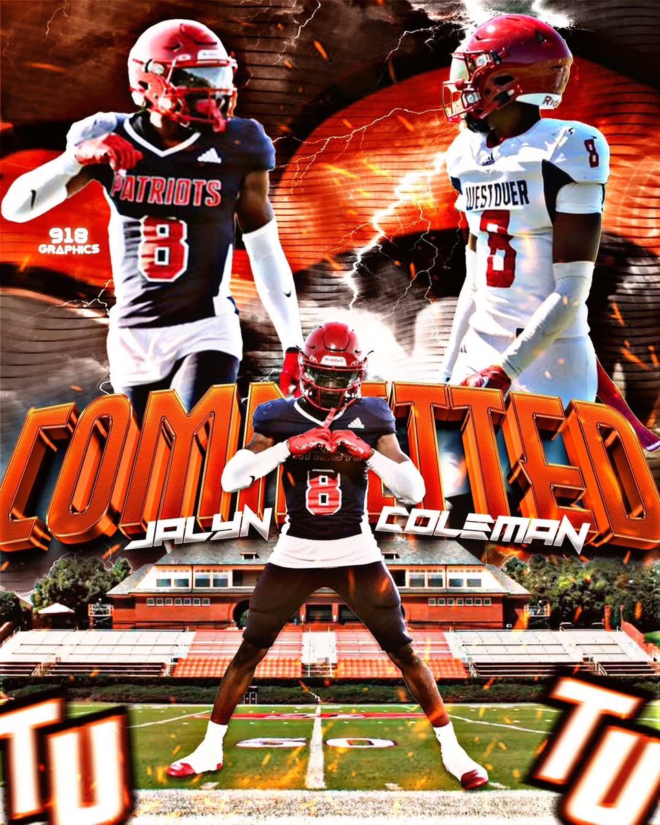 Jalyn “Jćølè” Coleman ✝︎ (@callme_jco1e) on Twitter photo It’s Official, I’m 100% Committed To Continue My Academic and Athletic Career at <a href="/TusculumFB/">Tusculum Football</a> Go Pioneers #PioneerUp It’s Official, I’m 100% Committed To Continue My Academic and Athletic Career at <a href="/TusculumFB/">Tusculum Football</a> Go Pioneers #PioneerUp