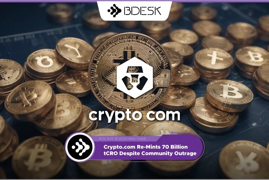 Crypto.com Re-Mints 70 Billion CRO Despite Community Outrage

Read More 👉 13desk.news/crypto-com-re-…

#13Desk #Crypto #Blockchain