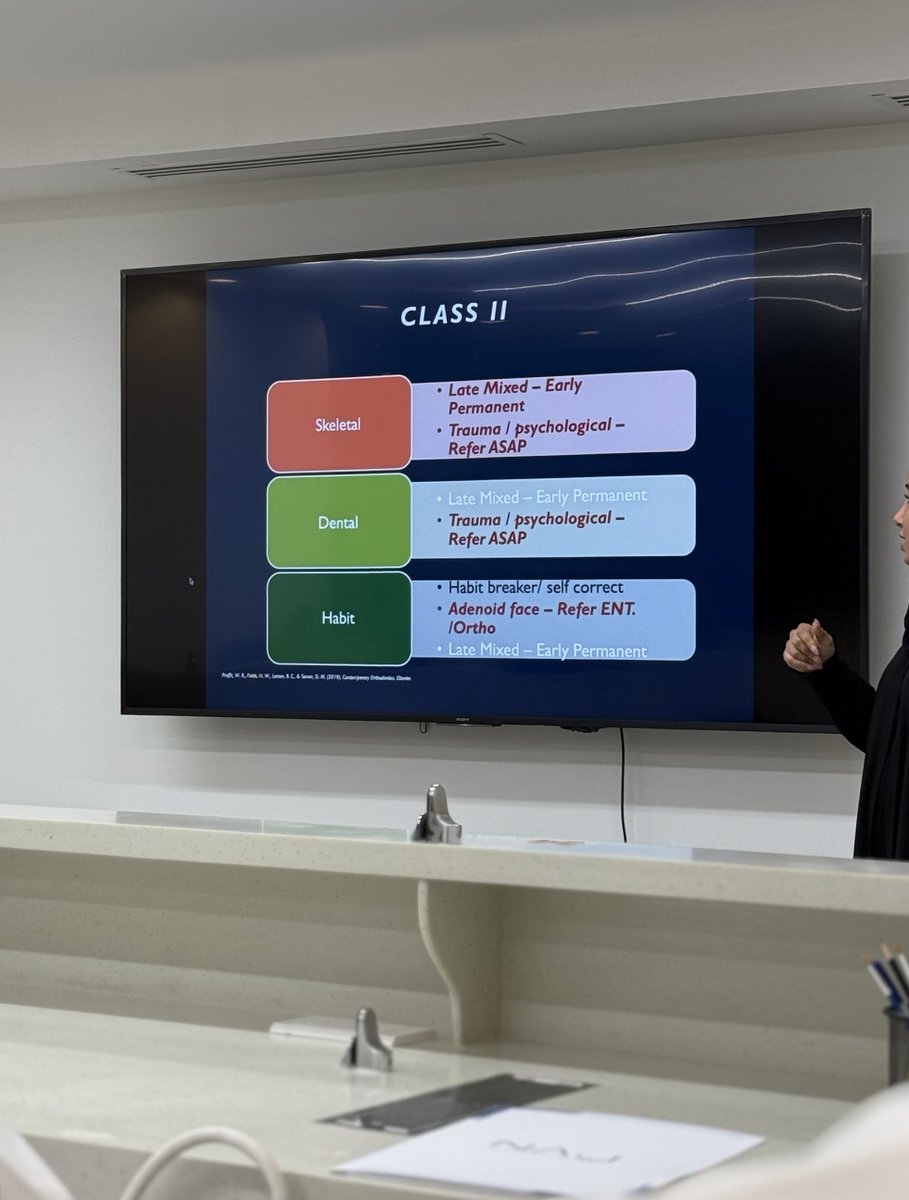 Had the opportunity to attend an insightful lecture by Dr. Hanadi Alyami on “Pediatric Orthodontic Treatment by General Dentists: Early Prevention and Interception”. 🤍