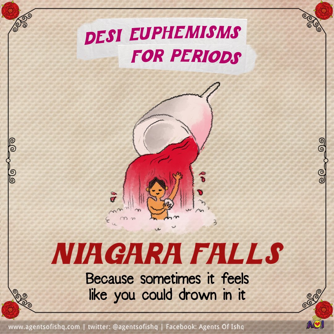 AgentsofIshq's tweet image. Our favourite is bread and jam. What about yours? 

#euphemismsforperiods #bhashabazi #Periods #menstration