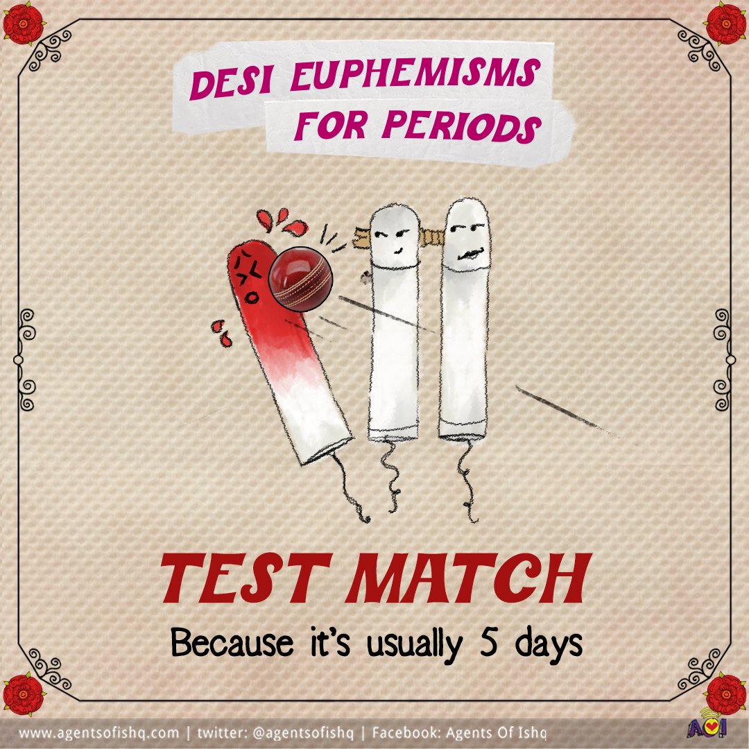 AgentsofIshq's tweet image. Our favourite is bread and jam. What about yours? 

#euphemismsforperiods #bhashabazi #Periods #menstration