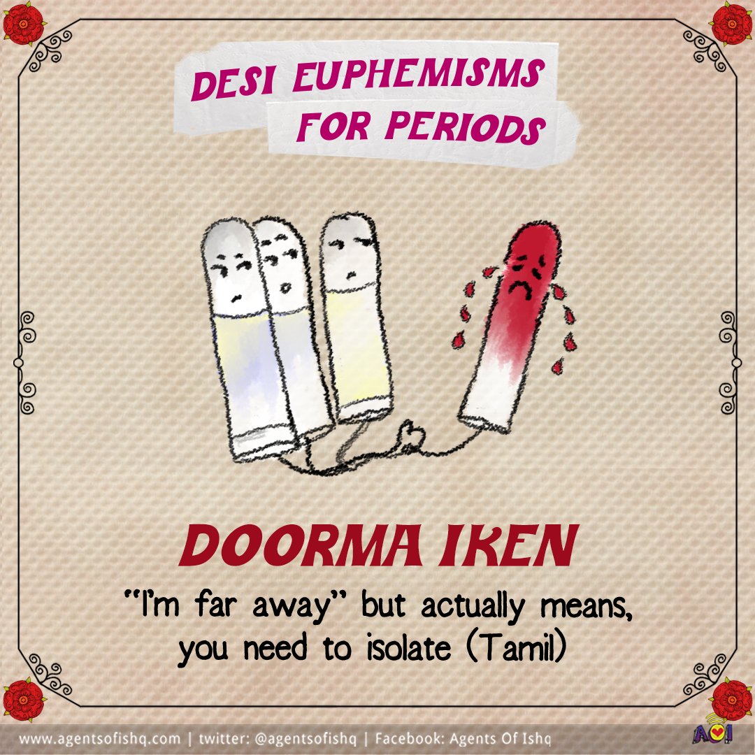 AgentsofIshq's tweet image. Our favourite is bread and jam. What about yours? 

#euphemismsforperiods #bhashabazi #Periods #menstration