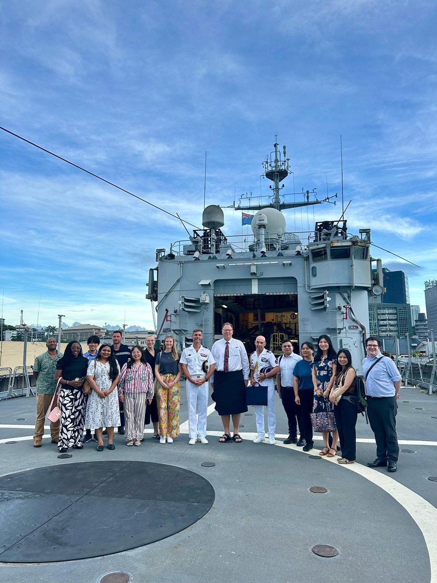 Julie Le Saos (@julielesaos) on Twitter photo One of the joy of diplomatic life is reencountering familiar faces from previous postings. Happy to see you again <a href="/BryceWakefield/">Bryce Wakefield</a> & to meet your Indo-Pacific Cooperation Network group. Glad they could discover more about 🇫🇷 in the Pacific while visiting FS Vendémiaire! One of the joy of diplomatic life is reencountering familiar faces from previous postings. Happy to see you again <a href="/BryceWakefield/">Bryce Wakefield</a> & to meet your Indo-Pacific Cooperation Network group. Glad they could discover more about 🇫🇷 in the Pacific while visiting FS Vendémiaire!