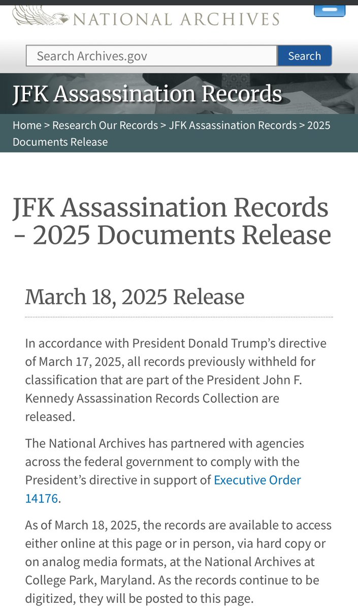 intheMatrixxx's tweet photo. Ok it looks like the 2025 JFK documents released. 
https://t.co/hc4XpGVaal
Post your findings below. 👇🏼 https://t.co/sJ6Fano7Dh