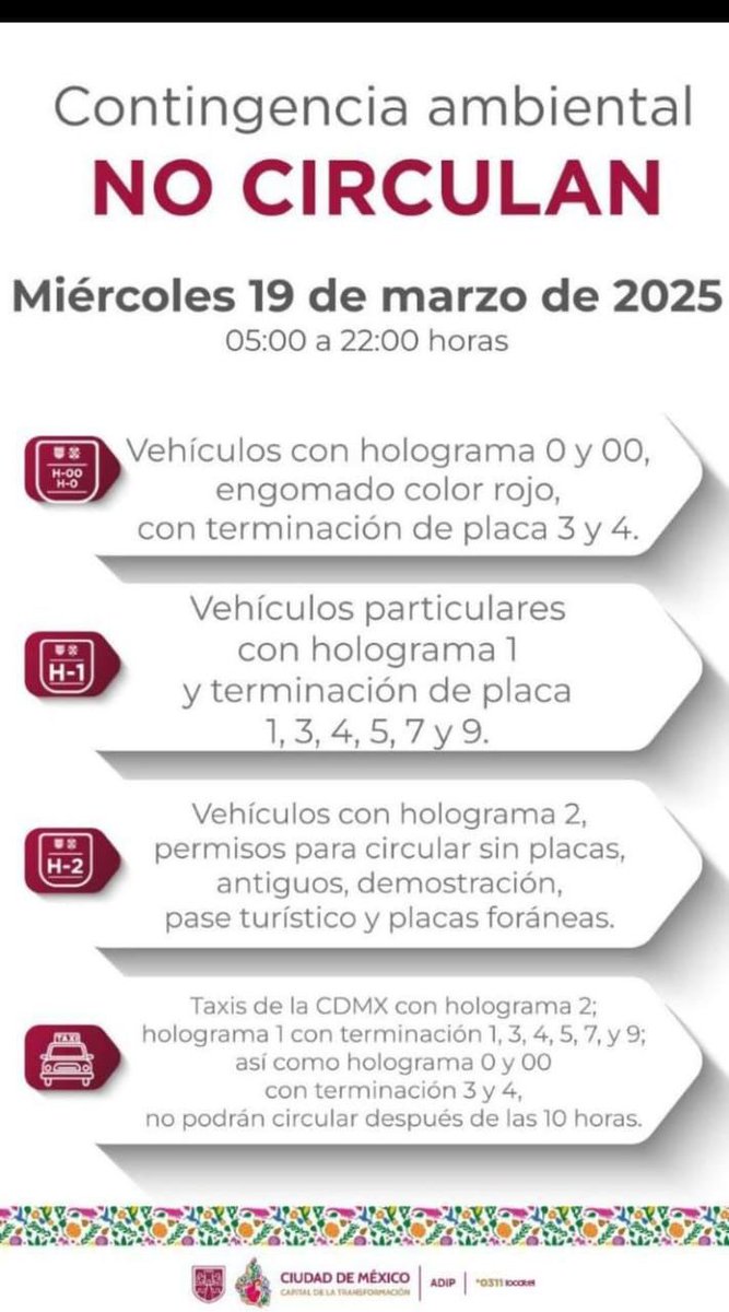 yoamopolancoMH's tweet photo. Mañana se activa NO CIRCULA https://t.co/e8LsCAFeAq