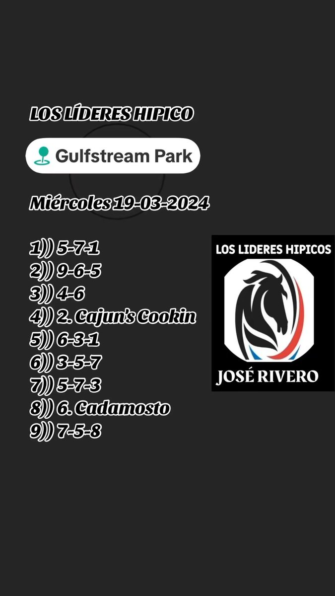 <a href="/PZr2021/">Jose rivero</a> #hipismo #GulfstreamPark #miercoles