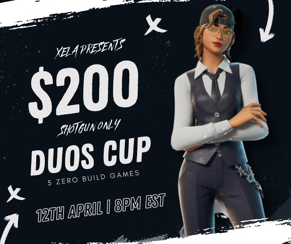 Introducing <a href="/XELA_WYD/">Xela</a> x <a href="/teknhiqe/">teknhiqe 🍂</a> 
Shotgun only zb duo tournament 
To be considered 
Follow us 
Like and rt 
Tag teammate below 
Max earns per team $500