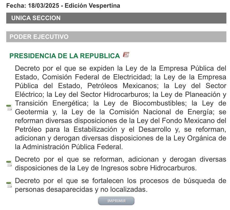 Hay nueva Ley para el Sector Eléctrico.  Ahora sigue la publicación de su Reglamento y las Reglas del Mercado