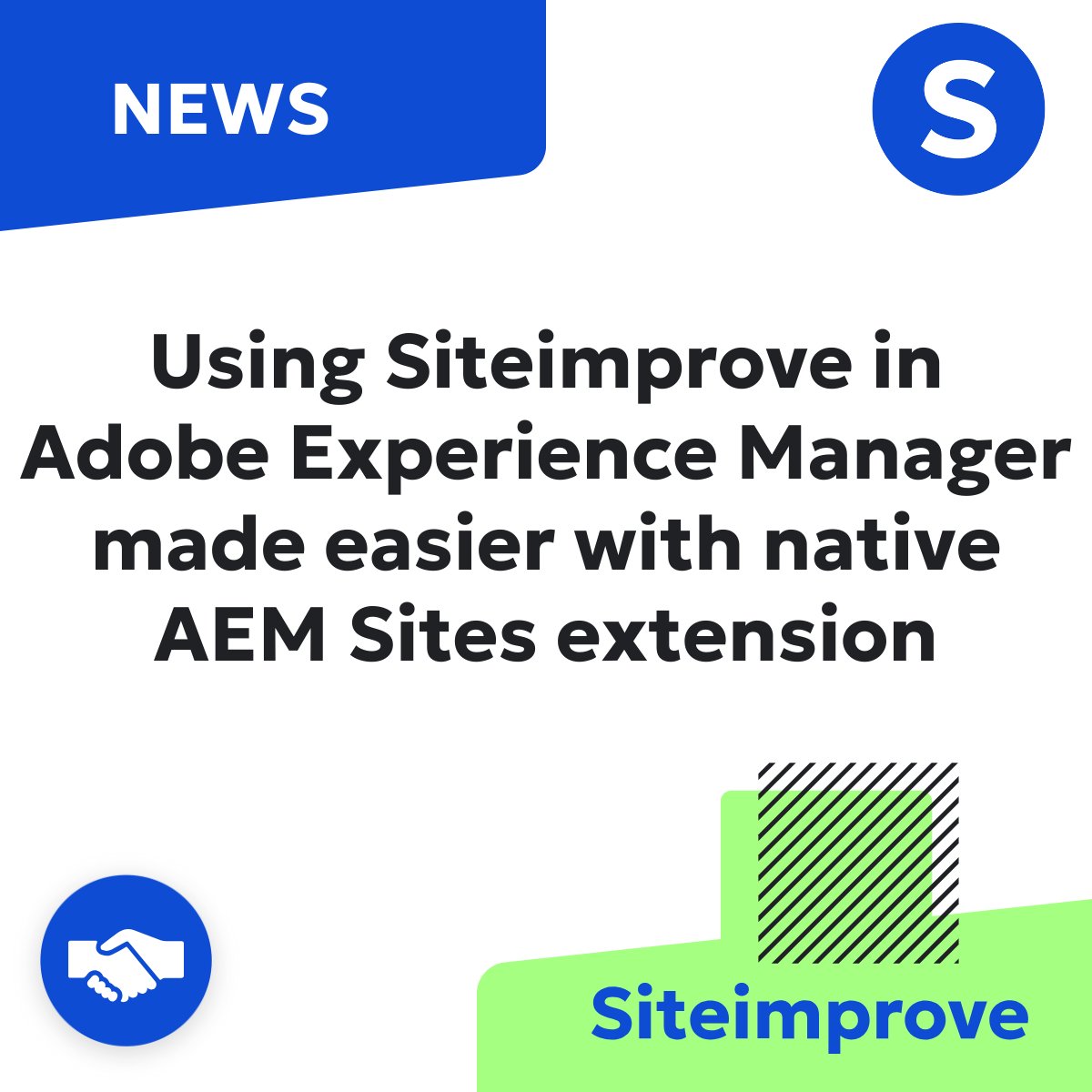 Introducing Siteimprove’s enhanced Adobe Experience Manager Sites Extension to the AEM ecosystem! 🎉  

For users of AEM Sites, this new native integration means a simplified and seamless content workflow.

Learn more ahead of the full rollout in April! 👉 direc.to/mDxD