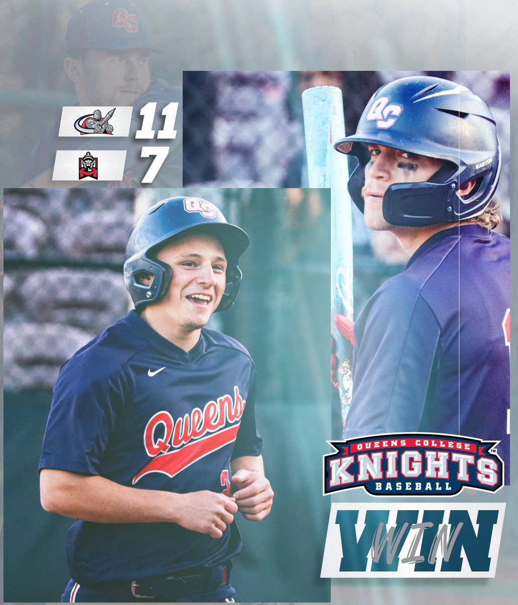 Queens College Baseball (@qc_baseball) on Twitter photo ๐๐๐๐๐๐๐ ๐๐๐โผ๏ธ All-round team effort led by career day from junior SS Nick Piazza and rookie 3B Tommy Pasqua as they combined for 7 hits and five RBI as Knights upset #11 East Stroudsburg to the final score of 11-7 to open the week! #knightnation
Full recap to follow ๐๐๐๐๐๐๐ ๐๐๐โผ๏ธ All-round team effort led by career day from junior SS Nick Piazza and rookie 3B Tommy Pasqua as they combined for 7 hits and five RBI as Knights upset #11 East Stroudsburg to the final score of 11-7 to open the week! #knightnation
Full recap to follow