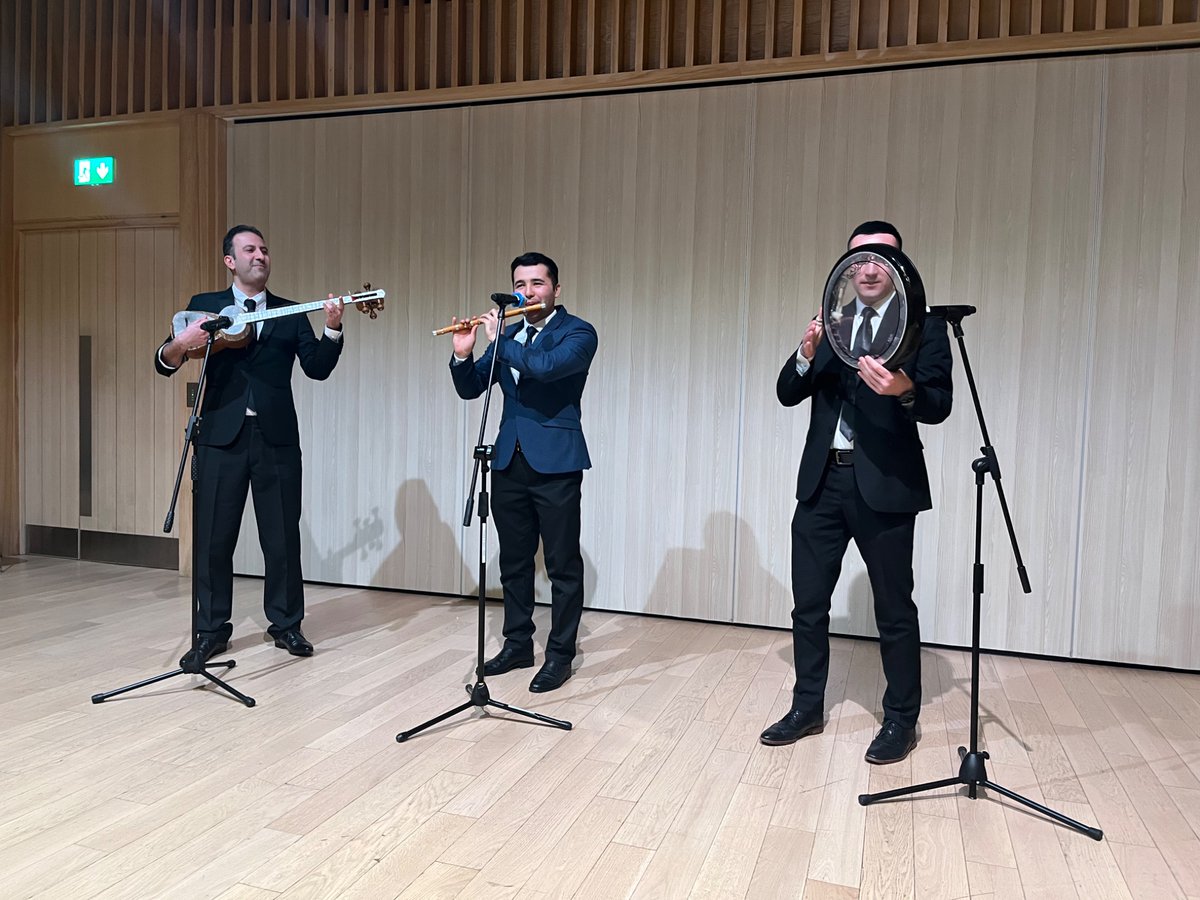 CCAForum's tweet image. Thank you to the amazing @sakinamukhtarli and Babak Atashi for delighting us with their performances at #cambridgenavroz2025. #azerbaijan