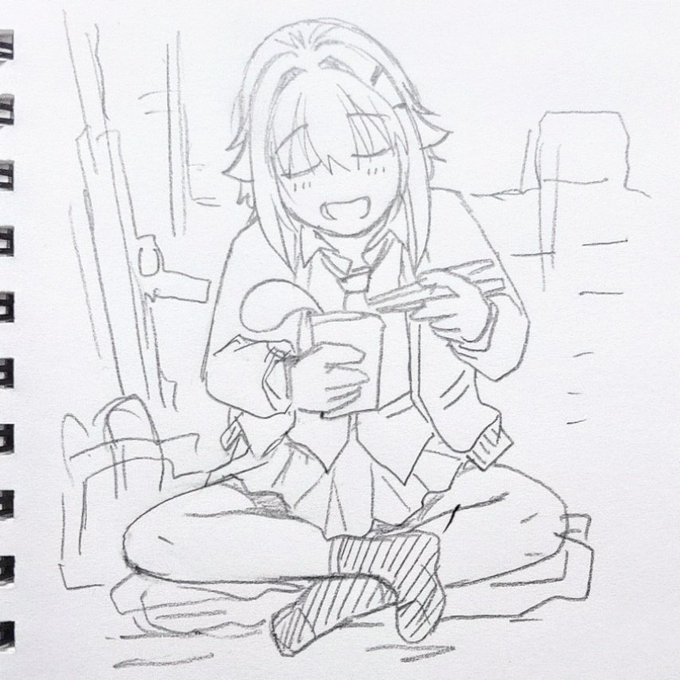 朝イチらくがき
アウトドア幸子 カレーめん食ってないなあ… 