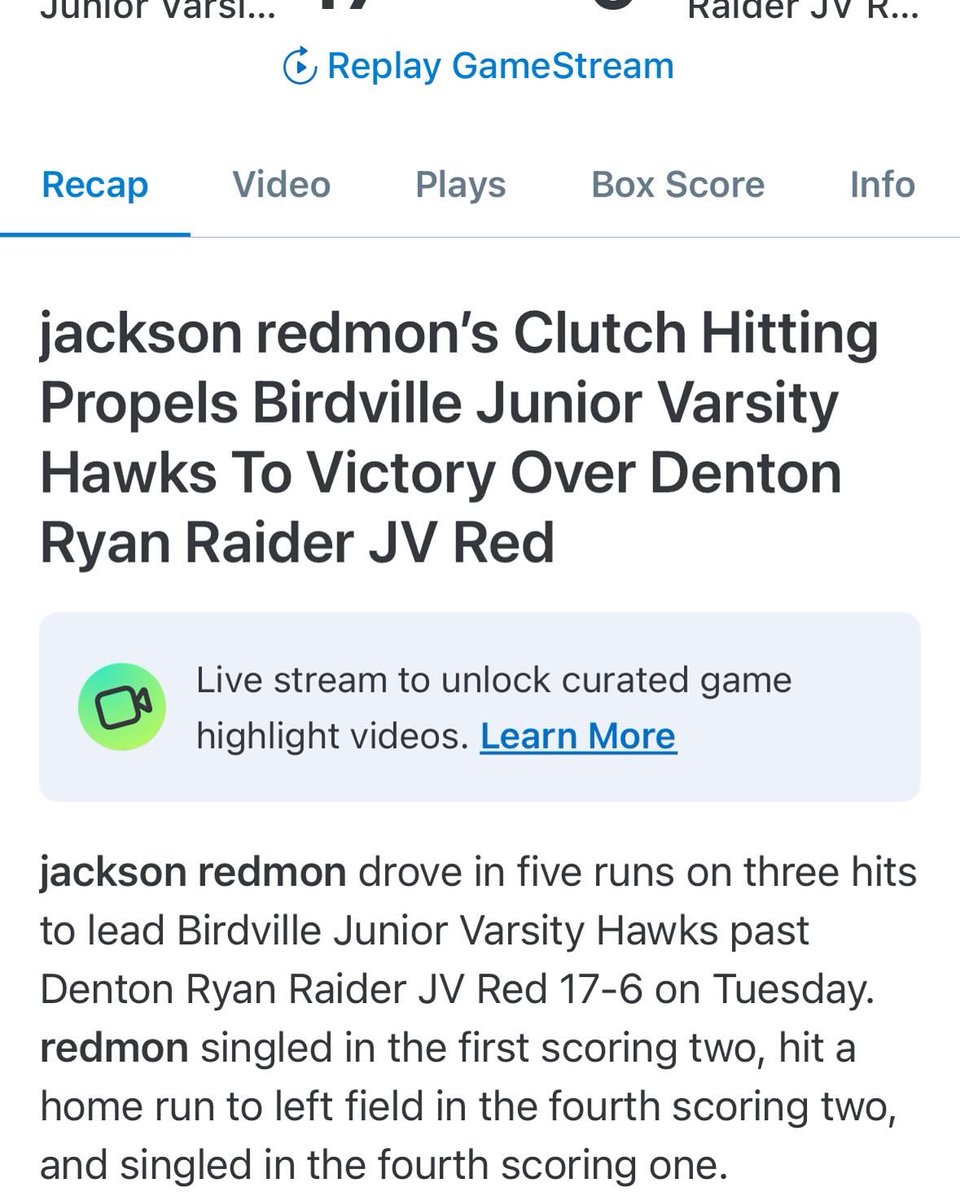 3-3 with a 💣
<a href="/WowFactor_DFW/">Wow Factor-North TX</a> 
<a href="/WowFactorNation/">Wow Factor Baseball</a>