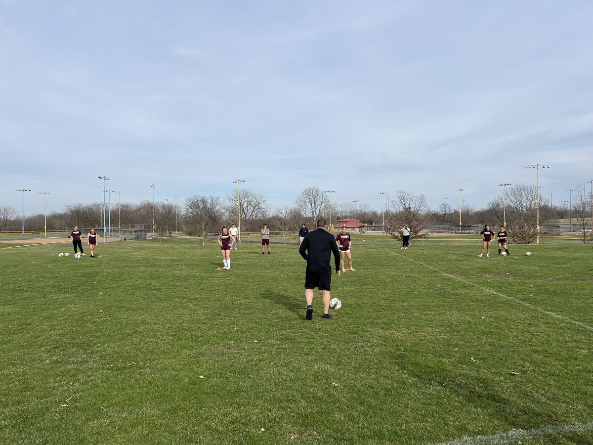 Great first practice outside at cosmo park! ⛅️ 
#StarsAthletics #StarsSoccer #nicetobeoutside #workinghard