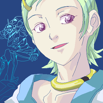 超超昔にお絵描き掲示板に描いたエウレカセブンの 