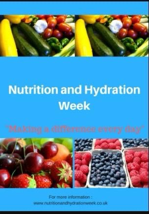 It’s Nutrition and Hydration Week 2025!
 Time to promote and celebrate nutrition and hydration #nutritionandhydrationweek2025