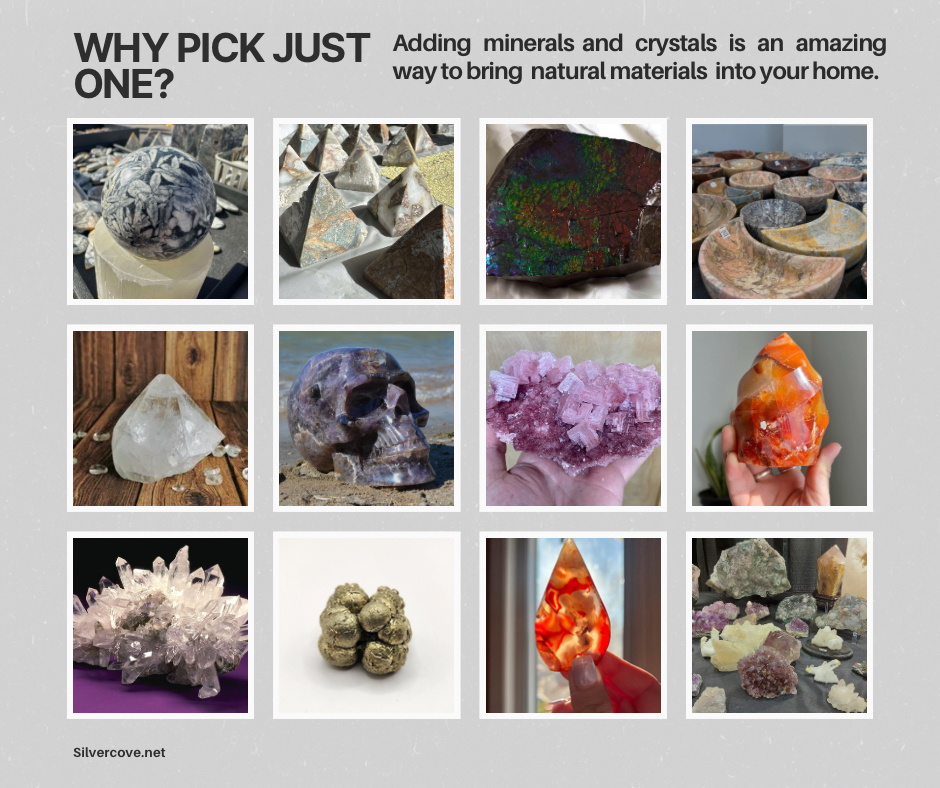 Minerals make the BEST HOME DECOR… in our humble opinion :) 

Which one are you picking? 

#crystals #minerals #homedecor #silvercove