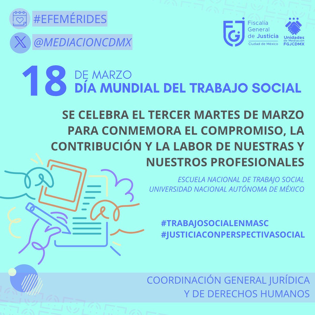 En las Unidades de Mediación, los trabajadores sociales son pieza clave para construir justicia alternativa. Su enfoque humano y profesional transforma vidas. #TrabajoSocial #JusticiaAlternativa