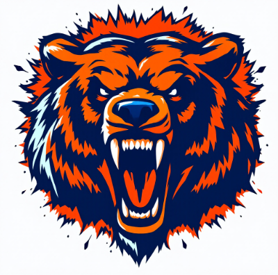 KBC_Sports_'s tweet photo. 🐻 Chicago Bears, but make it savage. This custom logo is roaring with intensity! 🧡💙 #DaBears #NFLLogos https://t.co/Yzmpuq8RAU