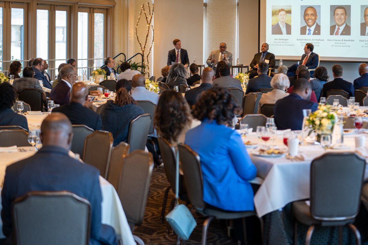 NCFREE had an amazing time in Greensboro this morning!

Thank you to <a href="/electreives/">Leader Robert Reives</a>, <a href="/PaulLowejr/">Paul Lowe, Jr.</a>, and Sen. Dave Craven for joining us to discuss economic growth opportunities in the Triad.

#ncpol