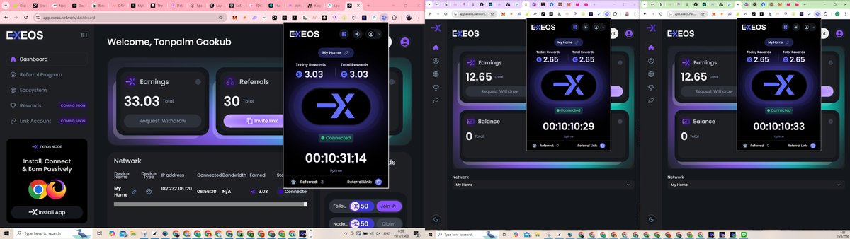 suksawadi's tweet image. 📷 New Web3 DePIN | #Exeos
Super early, 100+ users.
app.exeos.network/?referralCode=…