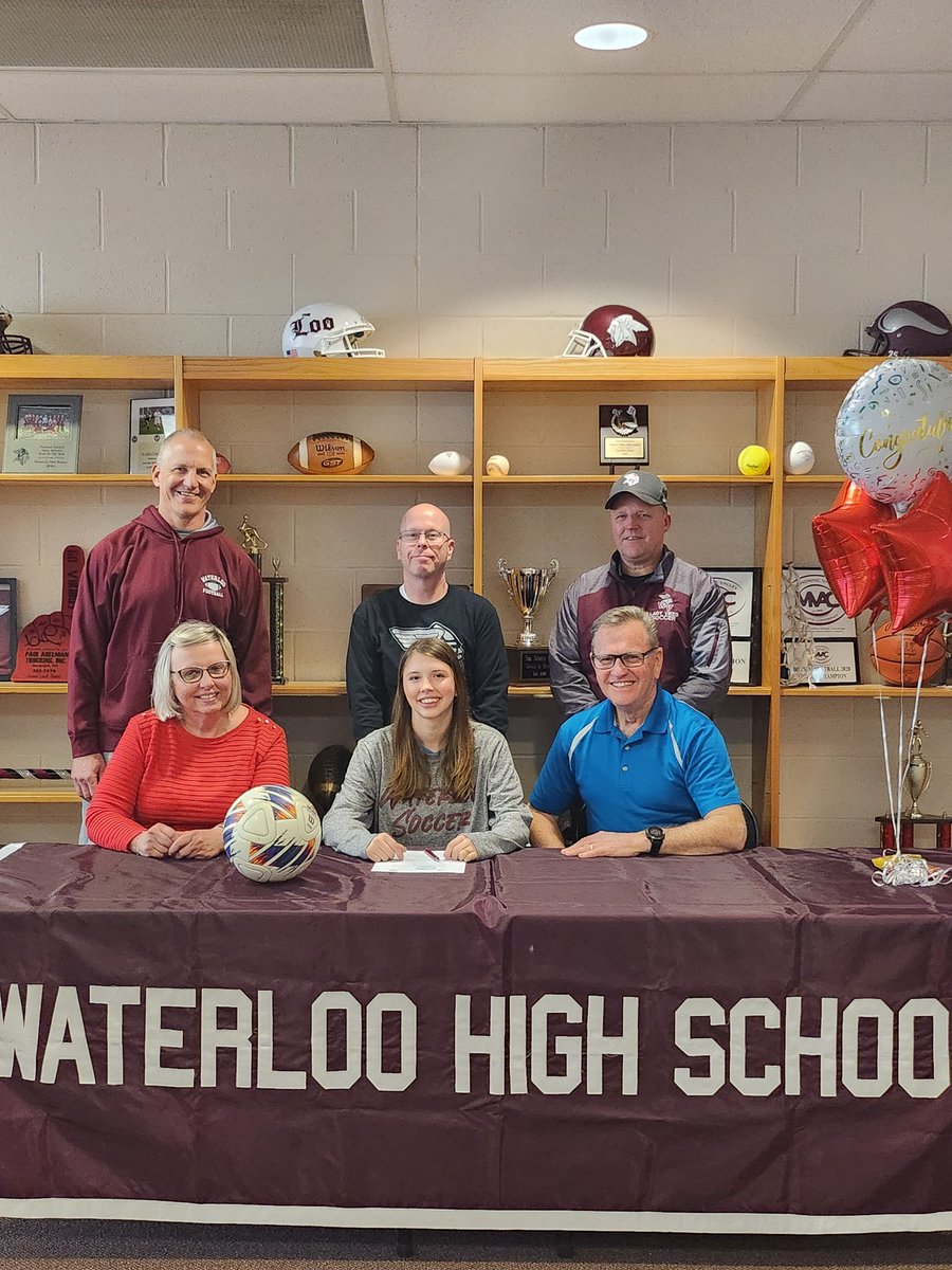 Congratulations to Sophia on signing her NLI to continue her academic and soccer journey at Muskingum University. Well-deserved after all of your training, time, effort, and hard work.  <a href="/WaterlooAth/">Waterloo Athletics</a> <a href="/JLRSports/">Jonah L. Rosenblum</a> <a href="/Tom_Nader/">TomNader_PortageSports</a> <a href="/FightingMuskies/">Muskingum Athletics</a>
#vikingpride