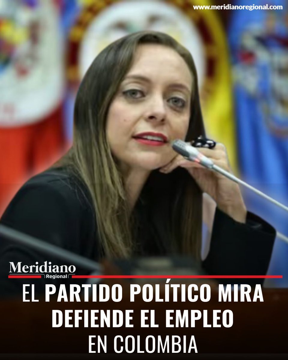 #Nacional | #ReformaLaboral | 🏛️👷‍♂️ La senadora Ana Paola Agudelo reafirmó el compromiso del Partido MIRA con la generación y protección del empleo en Colombia. Según la congresista, el partido ha trabajado de manera honesta e independiente, promoviendo 14 leyes clave para la