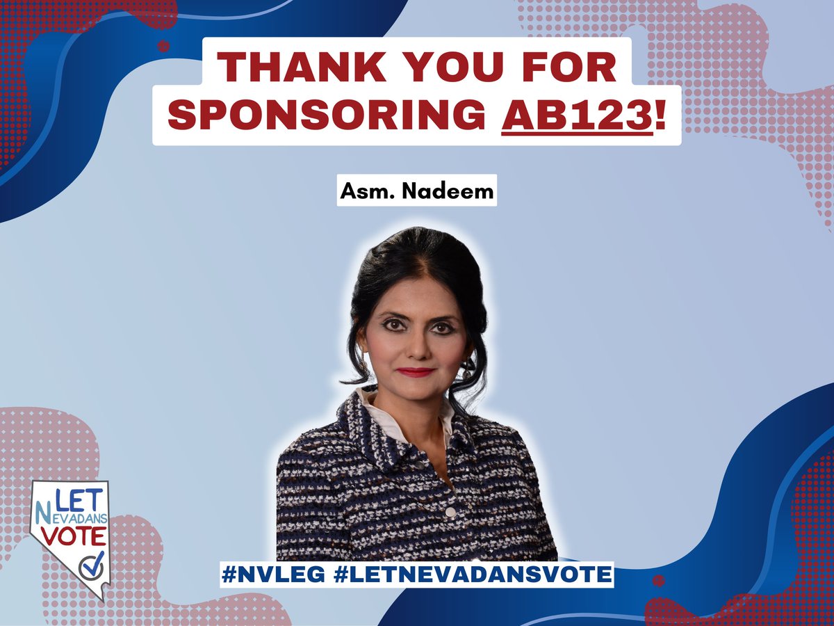 LetNevadaVote's tweet photo. Thank you Assemblymember @HanadiD34 for sponsoring #AB123! This bill promotes public safety by ensuring accountability for political candidates who make threats that cause reasonable fear of harm. #NVLeg https://t.co/nqTOBsqiFG