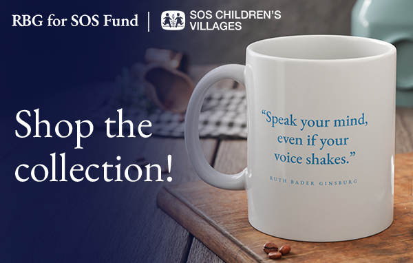 SOSChildrenUSA's tweet image. Exciting news! Our limited-time Ruth Bader Ginsburg collection is available now! Every purchase contributes to the #RBG Endowment Fund, helping women and girls access the opportunities they deserve. rbg-for-sos.printify.me #RBGforSOS