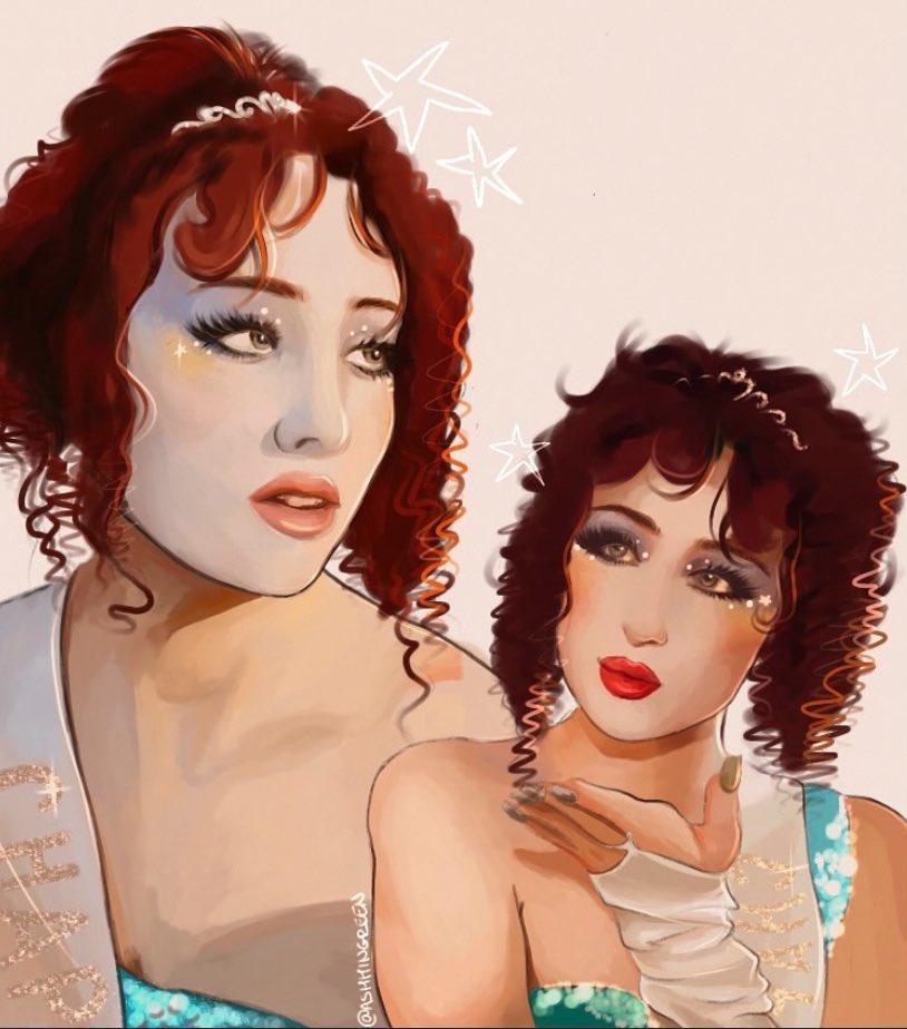 ashhingreen's tweet photo. hello art twt again sorry have been crazy inactive, here’s our #midwestprincess me and @we5_art made 🩷
•
•
#ChappellRoan #thegiver #wlw #art #artmoots #smallartist #smallart #moots #music #artontwt https://t.co/xK8HalKTBx
