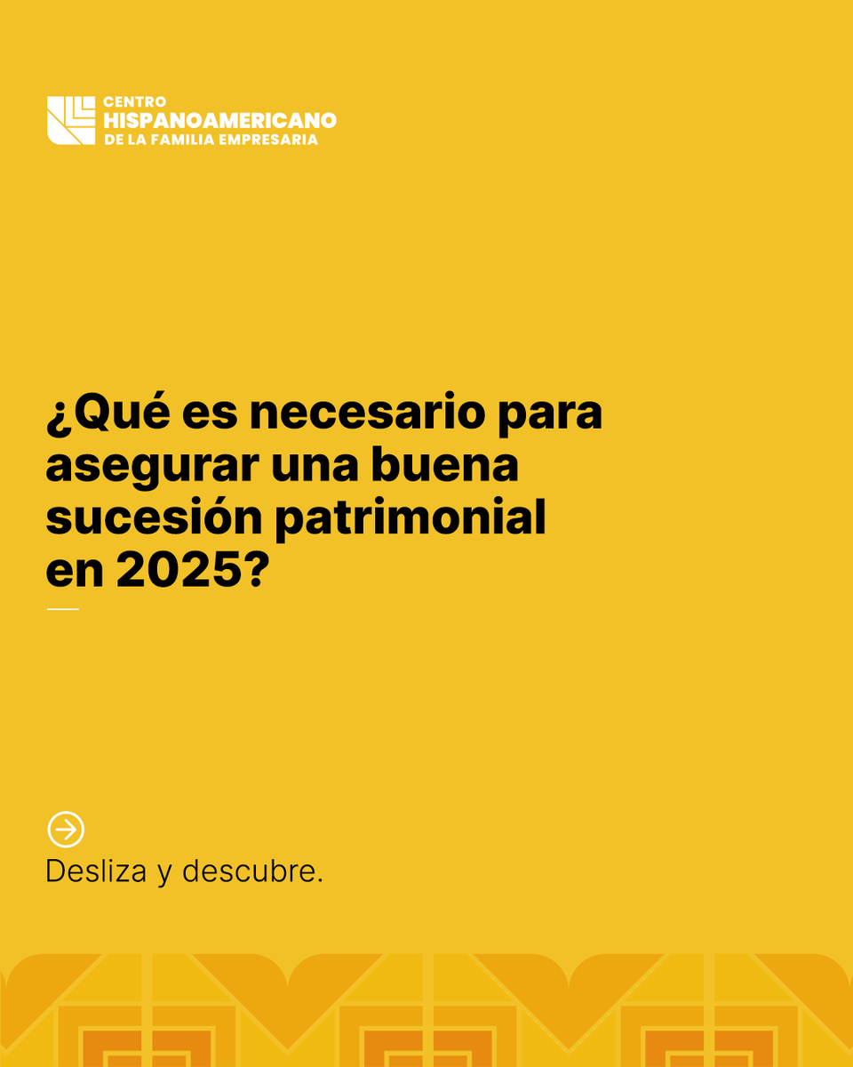 La sucesión patrimonial no es solo un cambio de liderazgo. Algunos factores claves para preservar el legado son: comunicación, mentoría y gobernanza. ¿Tienes un plan definido para la sueceisón patrimonial de ? #SucesiónEmpresarial #LiderazgoFamiliar