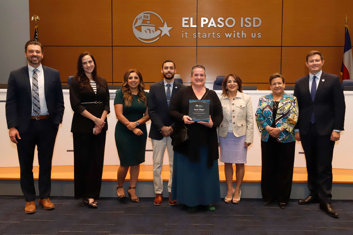 El Paso ISD Board of Trustees and Superintendent Diana Sayavedra were thrilled to recognize students and educators for their dedication to El Paso ISD during the board meeting on March 18, 2025, at the El Paso ISD Administration Building.

#ItStartsWithUs #ElPasoISD #EPISD