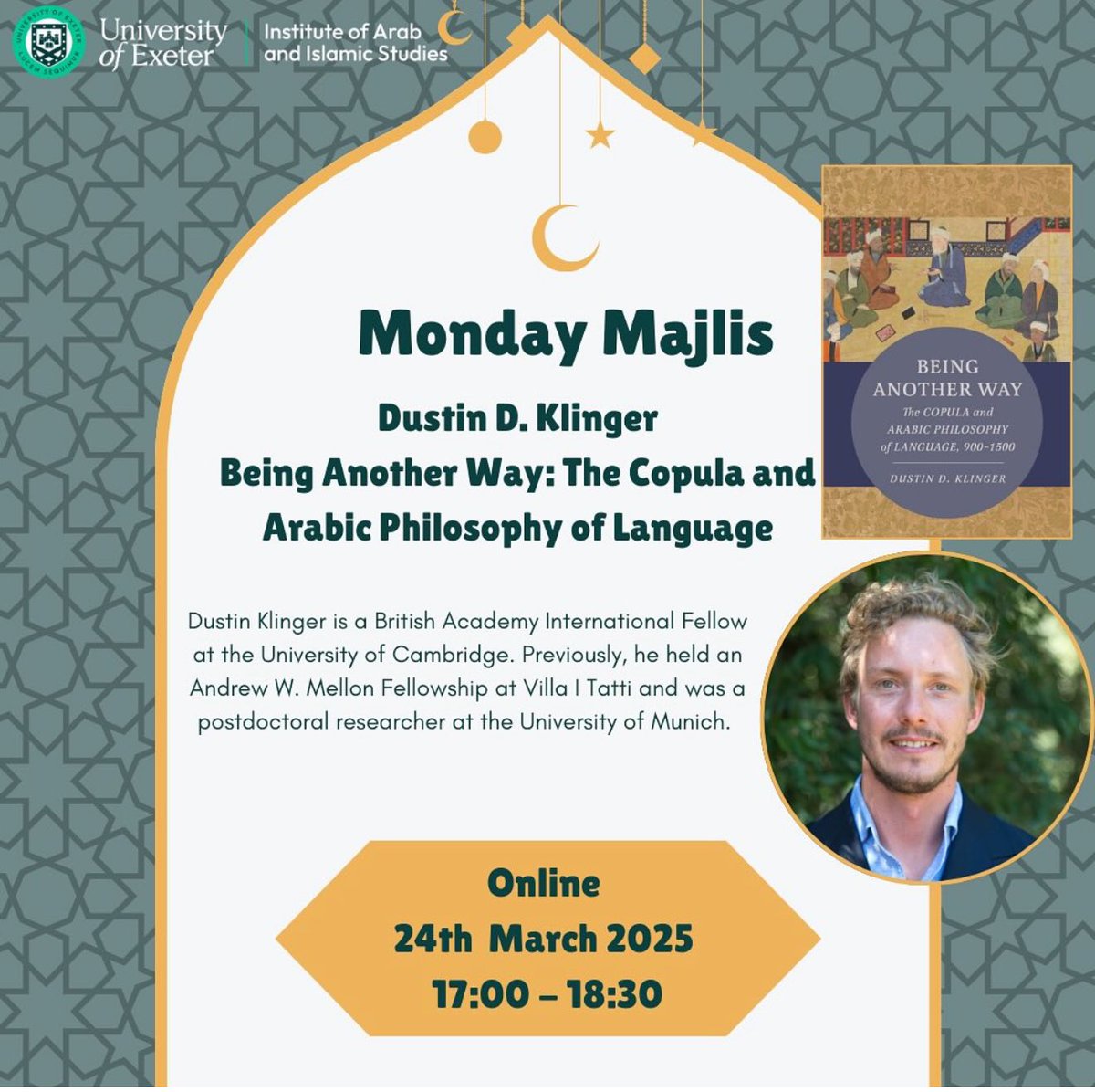 Sajjad Rizvi سجاد رضوي (@mullasadra) on Twitter photo Next #MondayMajlis <a href="/ExeterIAIS/">Institute of Arab and Islamic Studies (IAIS)</a> with Dustin Klinger on his book - registration link is here eur03.safelinks.protection.outlook.com/?url=https%3A%… Next #MondayMajlis <a href="/ExeterIAIS/">Institute of Arab and Islamic Studies (IAIS)</a> with Dustin Klinger on his book - registration link is here eur03.safelinks.protection.outlook.com/?url=https%3A%…