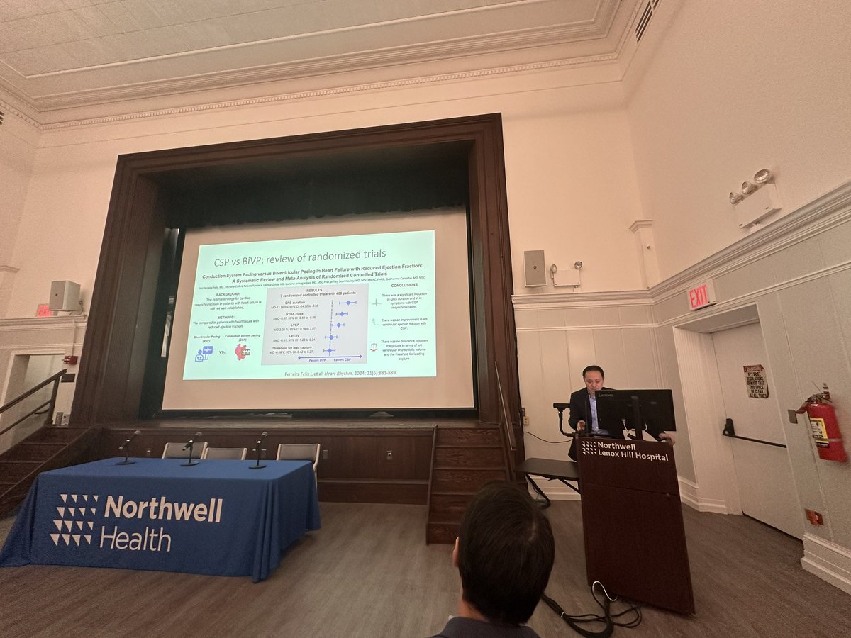 <a href="/hightroponin/">Alexandra Bekiaridou</a> <a href="/newyorkeps/">New York EP Society</a> <a href="/KeepInRhythm/">Stavros Mountantonakis</a> <a href="/lenoxhill/">Lenox Hill Hospital</a> <a href="/JamesGabriels/">J. Gabriels</a> <a href="/ElaineWanMD/">Elaine Wan</a> <a href="/seiiwaiEPmd/">Sei Iwai</a> <a href="/LarryChinitz/">LARRY CHINITZ</a> <a href="/FYang_EP/">Felix Yang, MD, FACC, FHRS</a> ❗️Packed house for BIV Pacing <a href="/ElaineWanMD/">Elaine Wan</a> vs CSP