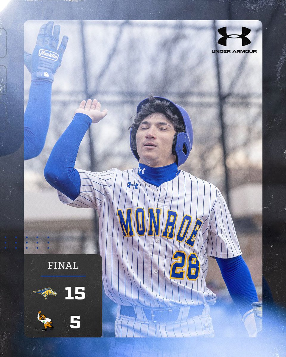 Mustangs take down the Fighting Hawks!

The Monroe Mustangs baseball team earned its third win in four ties against Rockland Community College, defeating the Fighting Hawks,15-5, in eight innings!

#GoHereGrowHere