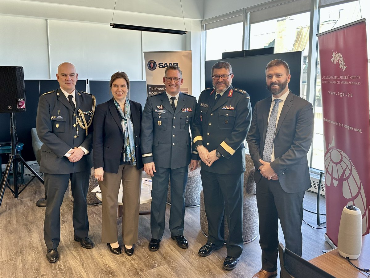 The 🇨🇦-led multinational brigade in Latvia 🇱🇻 is an important part of #NATO’s collective deterrence on the eastern flank. The 🇸🇪 contribution, a mechanized infantry battalion, recently deployed, was highlighted in a panel discussion today organized by <a href="/CAGlobalAffairs/">Canadian Global Affairs Institute</a>.