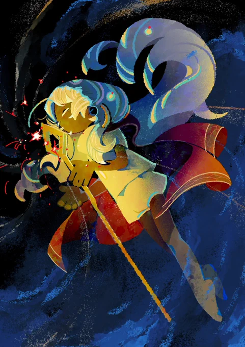 迷走しつつもありますが、こういう絵を描く機会増えたなぁ、うれしいなぁって最近思います('ω`) 